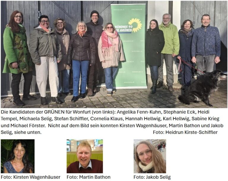 21. Dezember 2025 – Grüne Wonfurt stellen Gemeinderatsliste auf